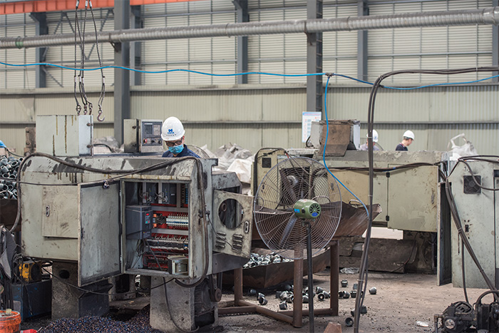 庄河网架配件-锥头加工车间