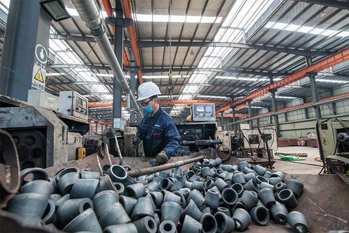 庄河网架配件-锥头加工车间